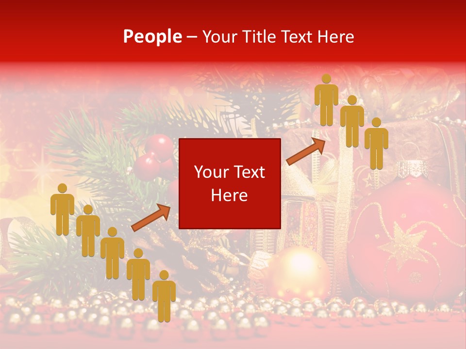 Present Christmas Gift PowerPoint Template