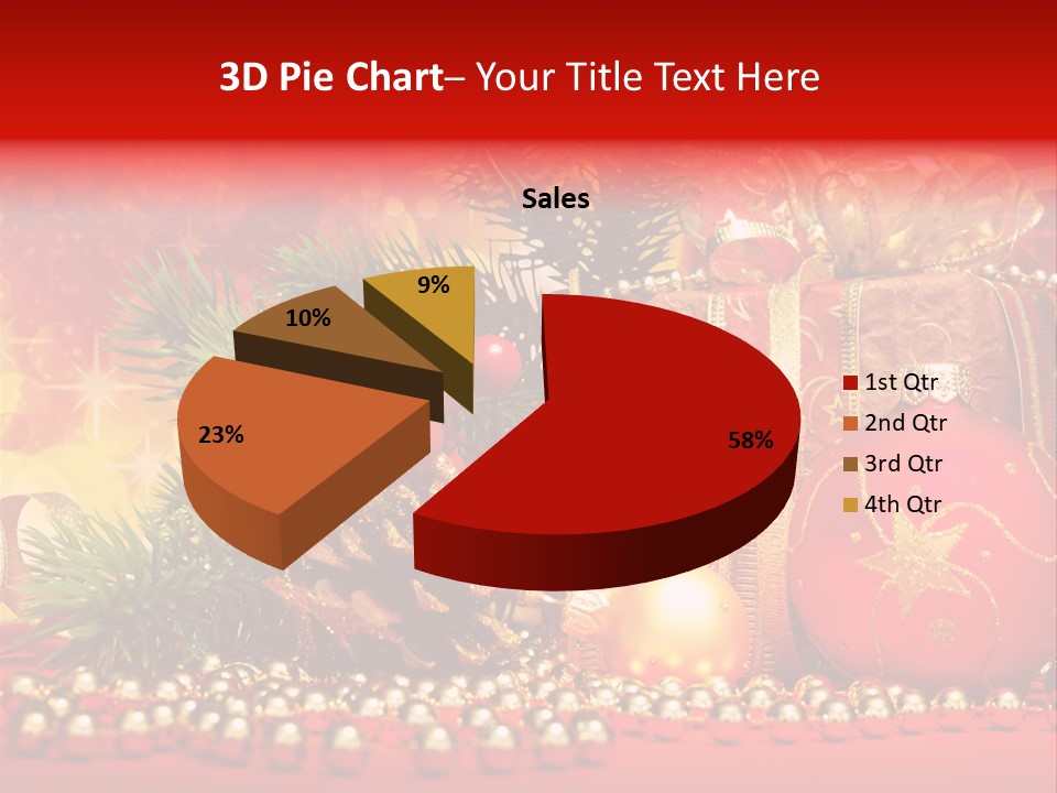 Present Christmas Gift PowerPoint Template