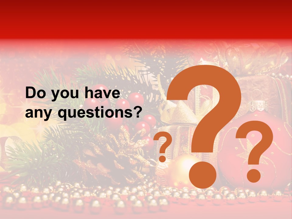 Present Christmas Gift PowerPoint Template