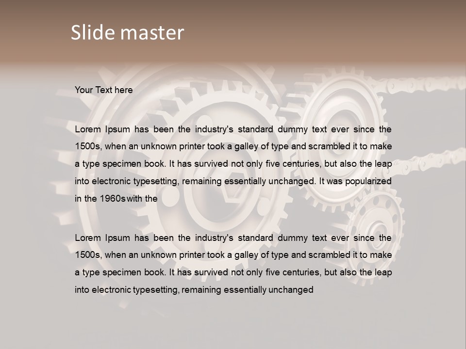 Manufacturing Tool Industrial PowerPoint Template