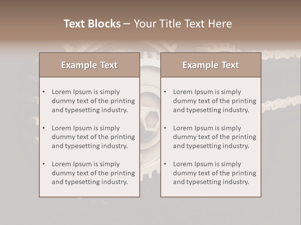 Manufacturing Tool Industrial PowerPoint Template