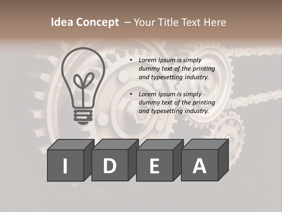 Manufacturing Tool Industrial PowerPoint Template