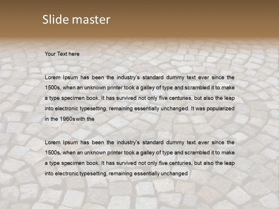 Walk Paved Way PowerPoint Template