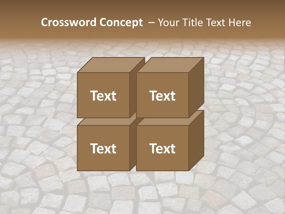 Walk Paved Way PowerPoint Template