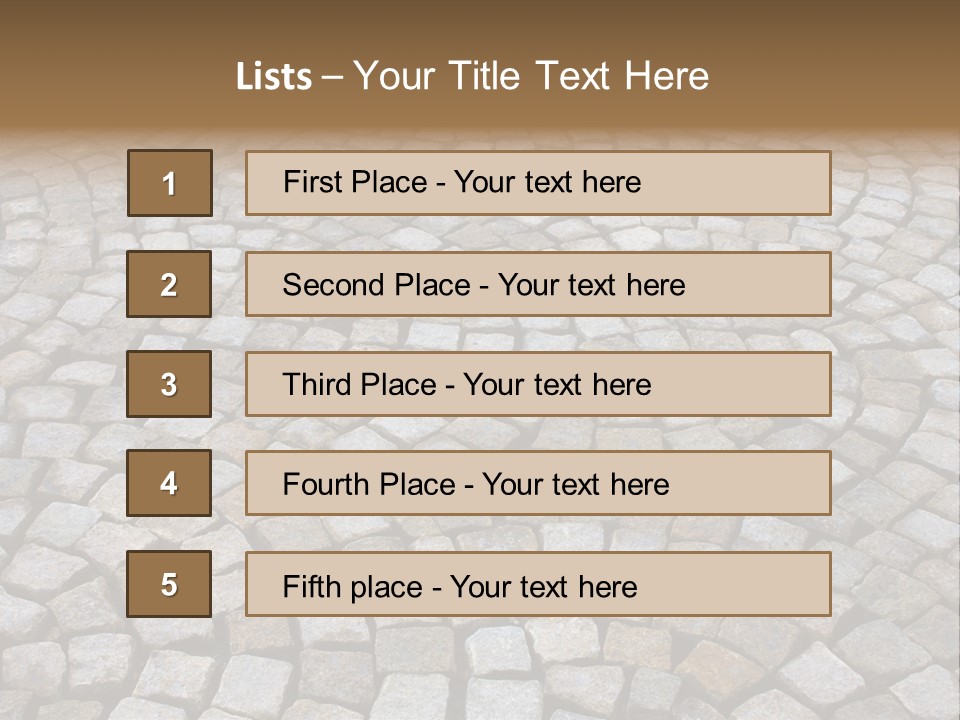 Walk Paved Way PowerPoint Template