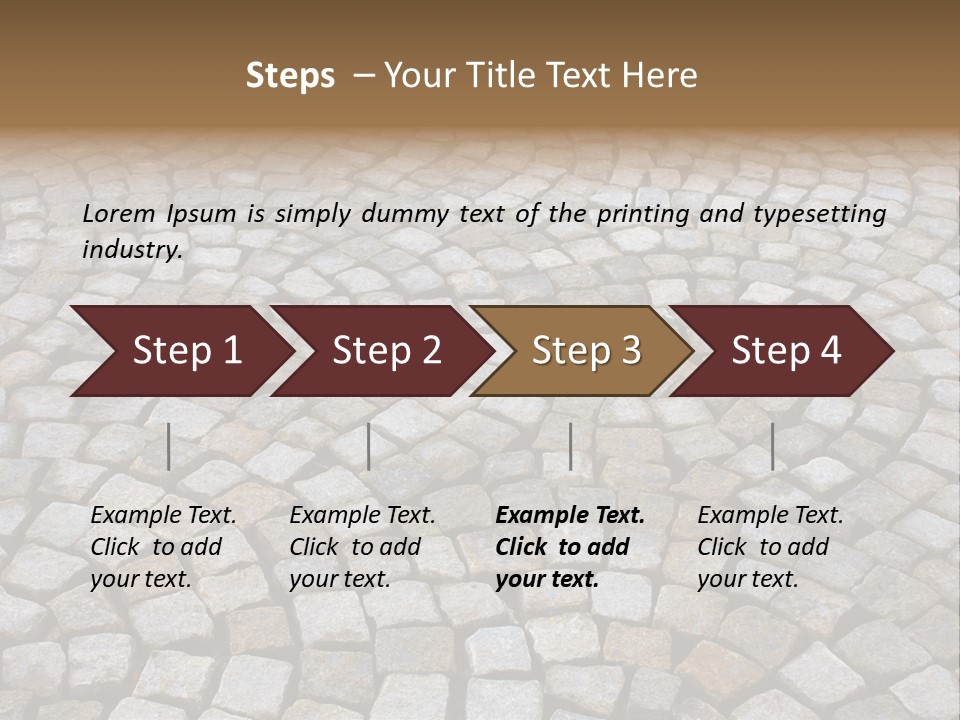 Walk Paved Way PowerPoint Template