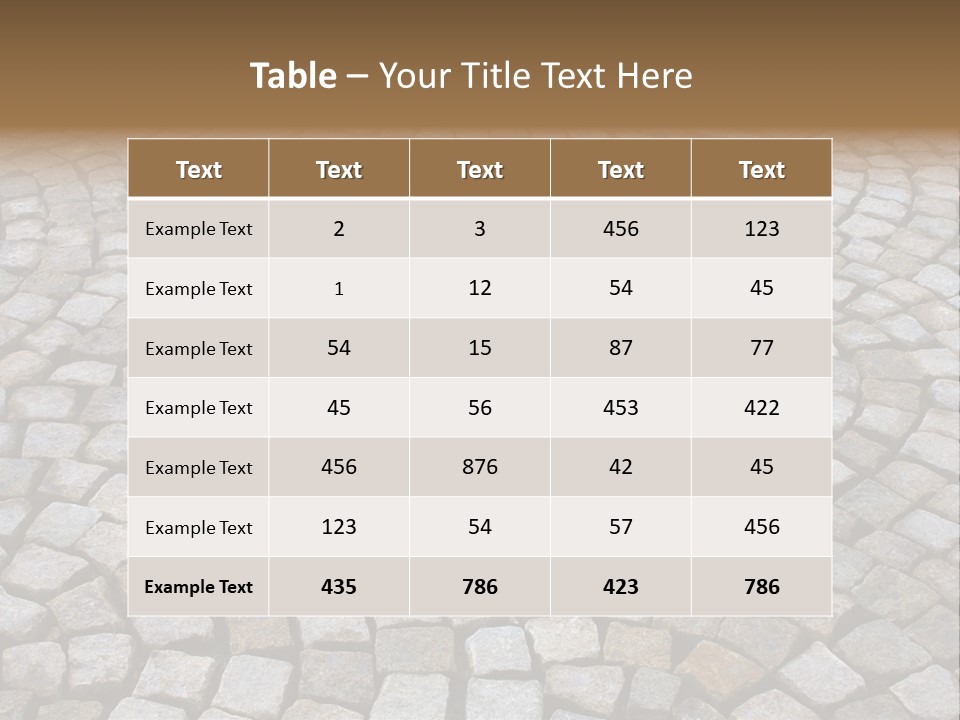 Walk Paved Way PowerPoint Template