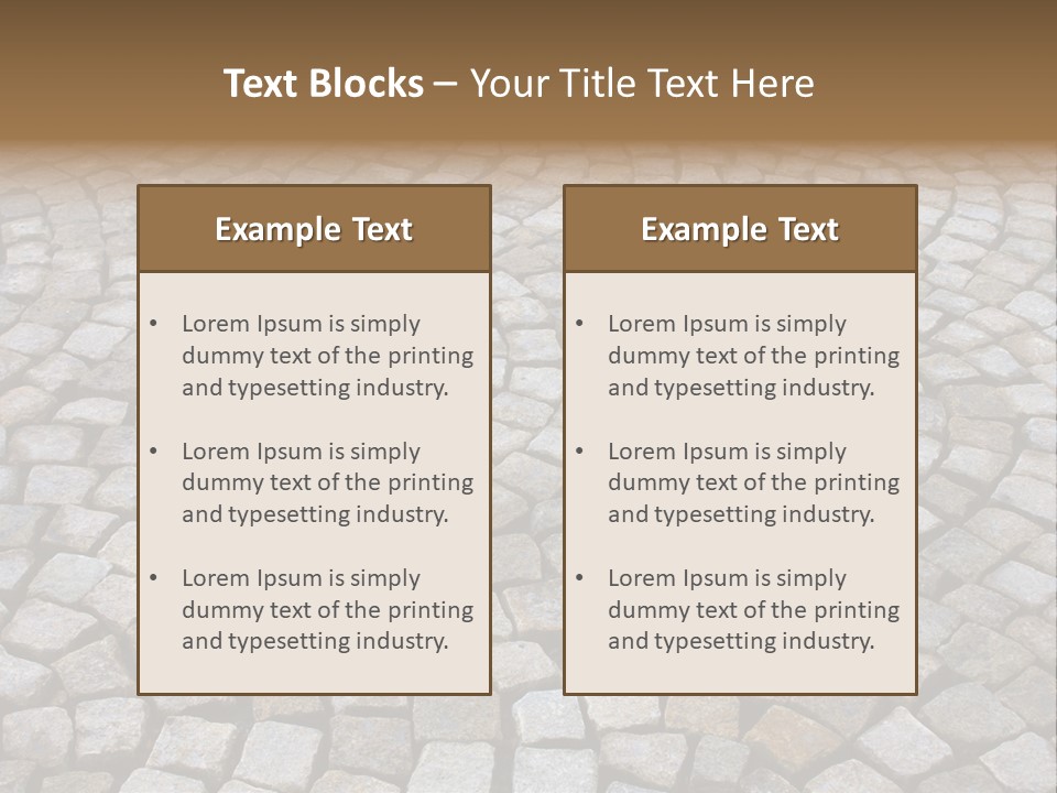 Walk Paved Way PowerPoint Template