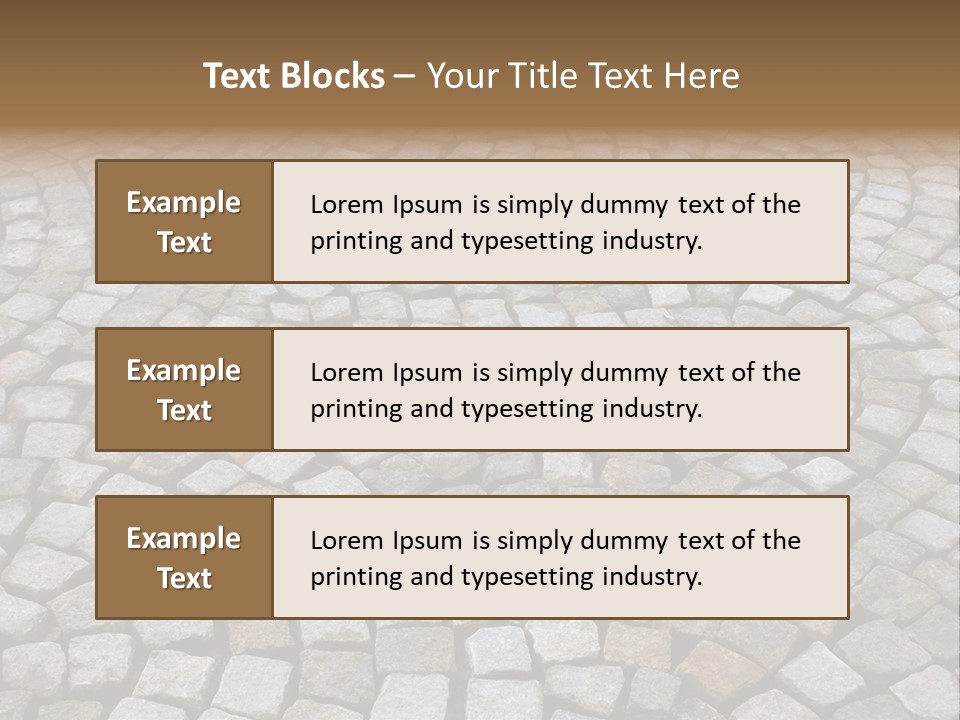 Walk Paved Way PowerPoint Template