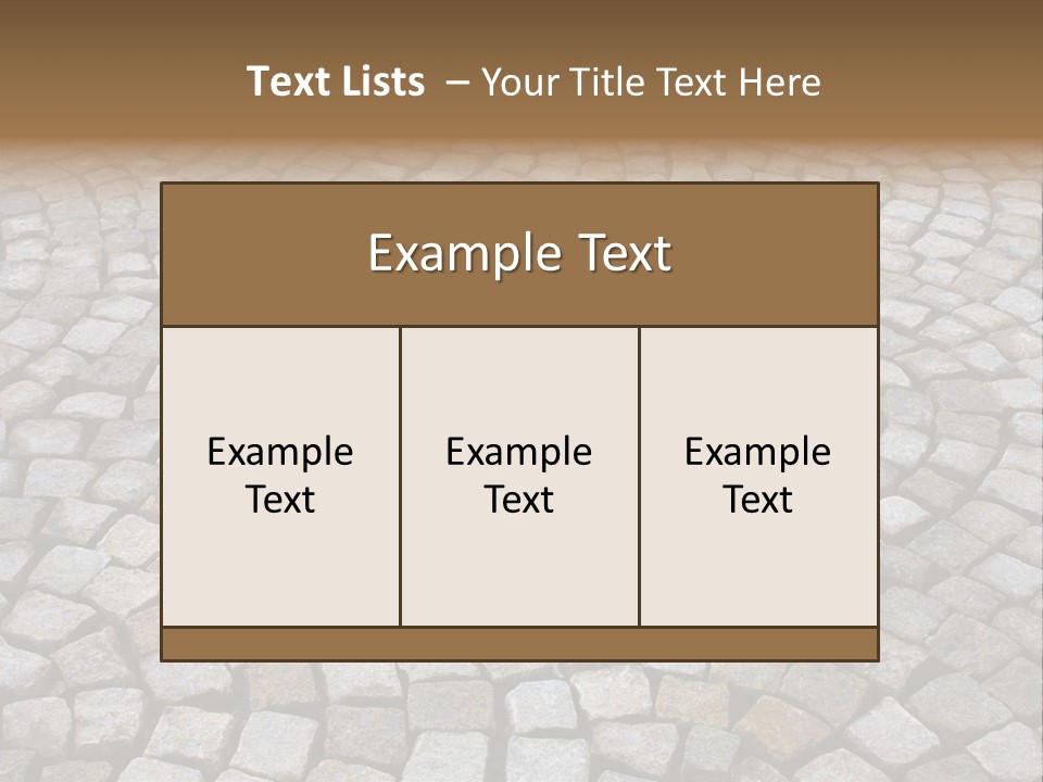 Walk Paved Way PowerPoint Template