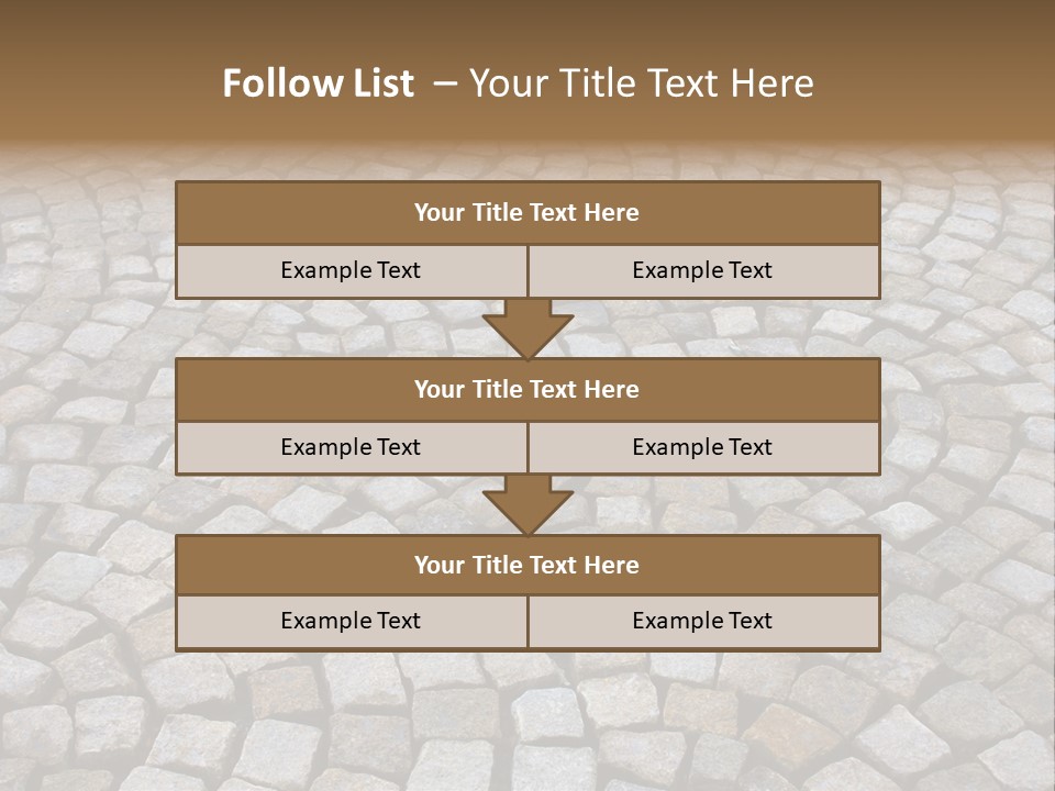 Walk Paved Way PowerPoint Template