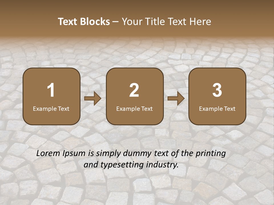 Walk Paved Way PowerPoint Template