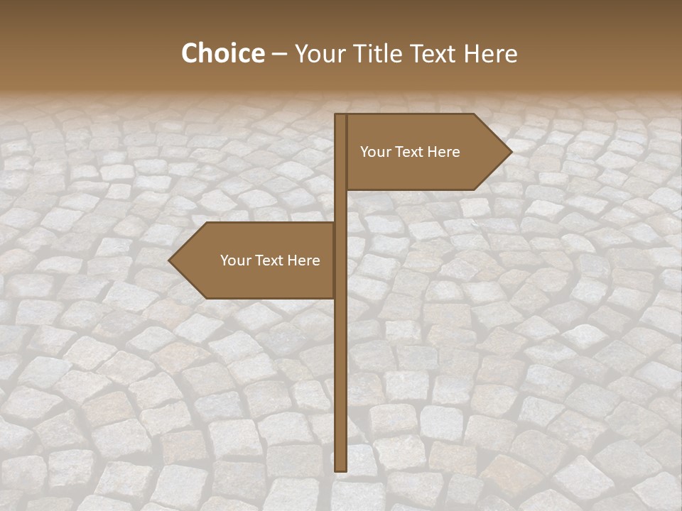 Walk Paved Way PowerPoint Template