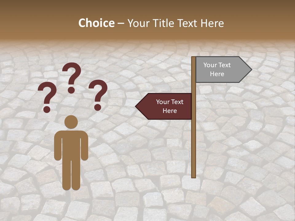 Walk Paved Way PowerPoint Template