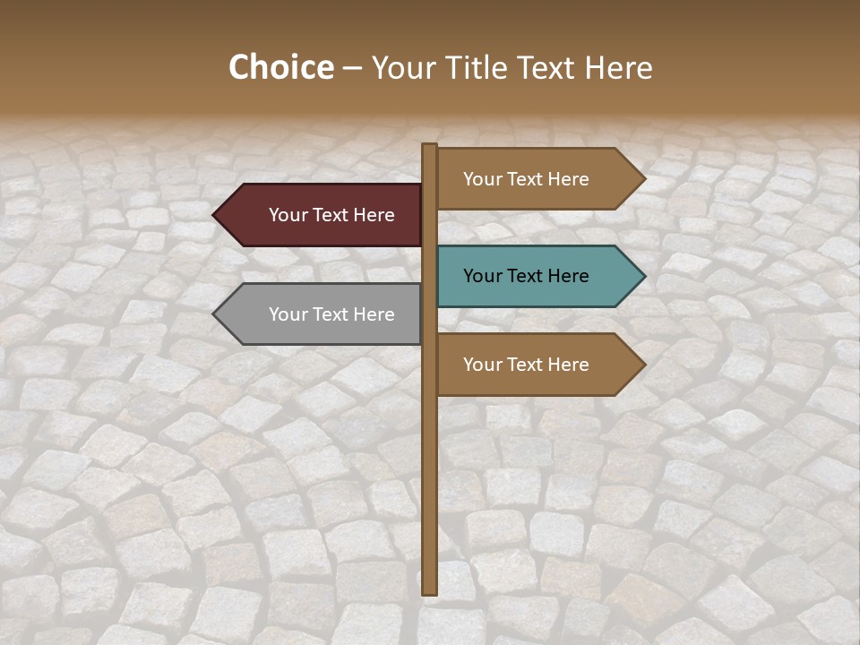 Walk Paved Way PowerPoint Template