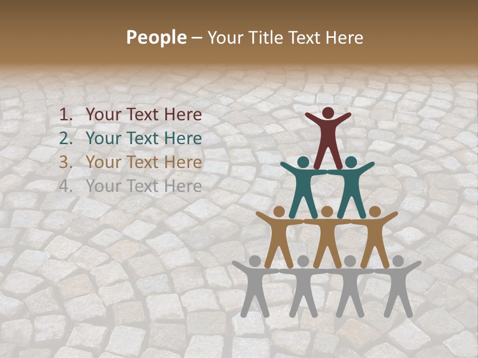 Walk Paved Way PowerPoint Template