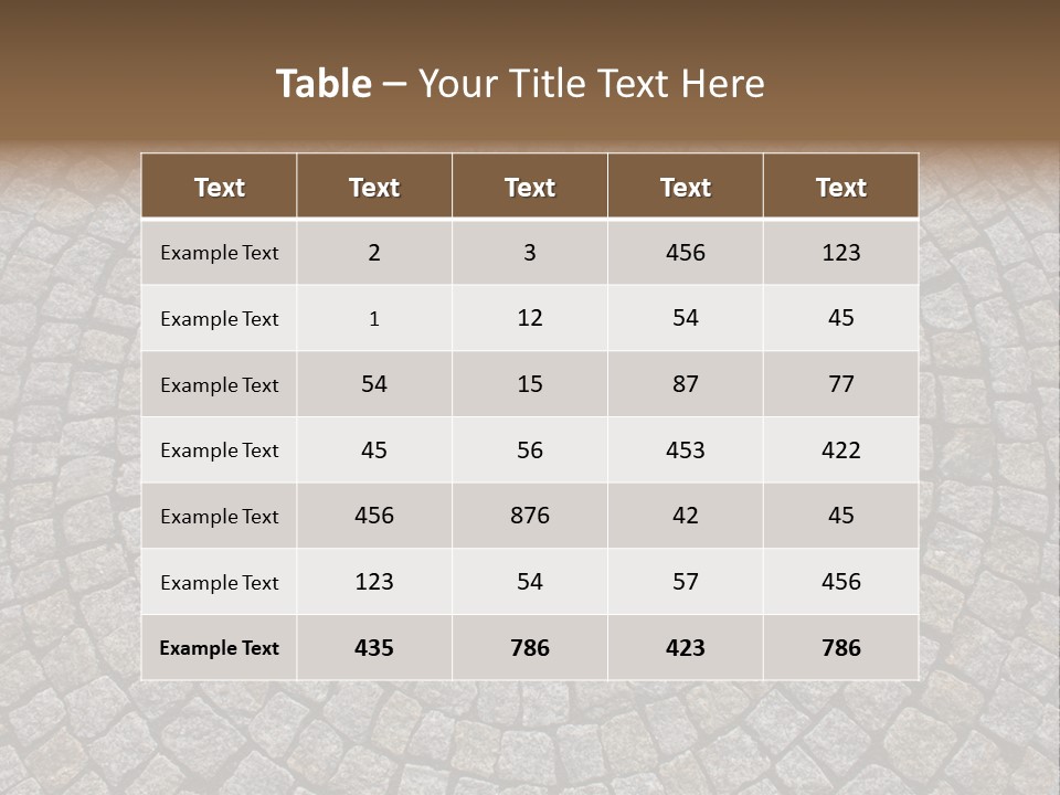 City Brick Traditional PowerPoint Template