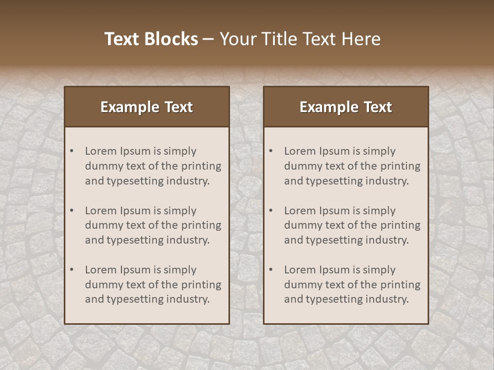 City Brick Traditional PowerPoint Template