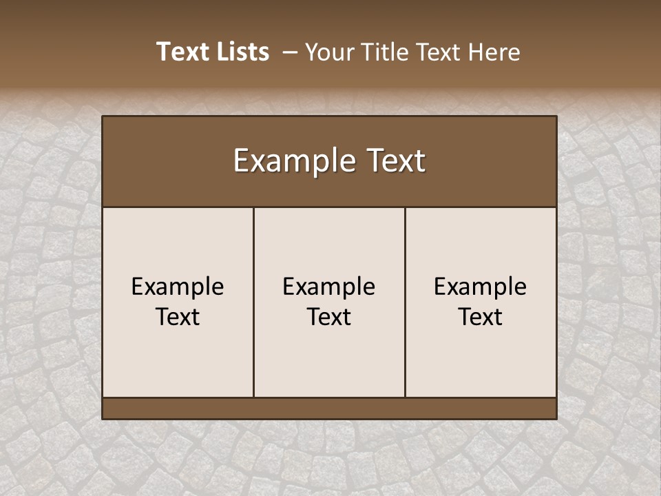 City Brick Traditional PowerPoint Template
