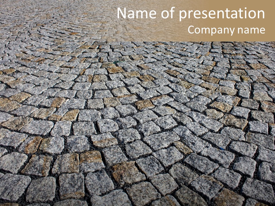 Paved Traditional Construction PowerPoint Template