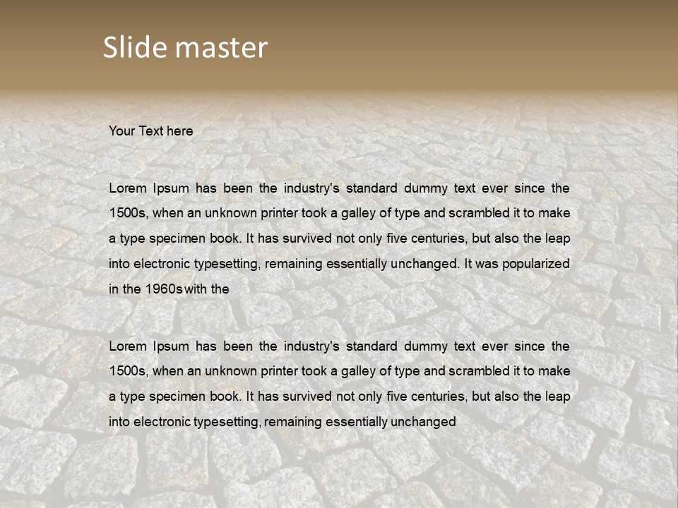 Paved Traditional Construction PowerPoint Template