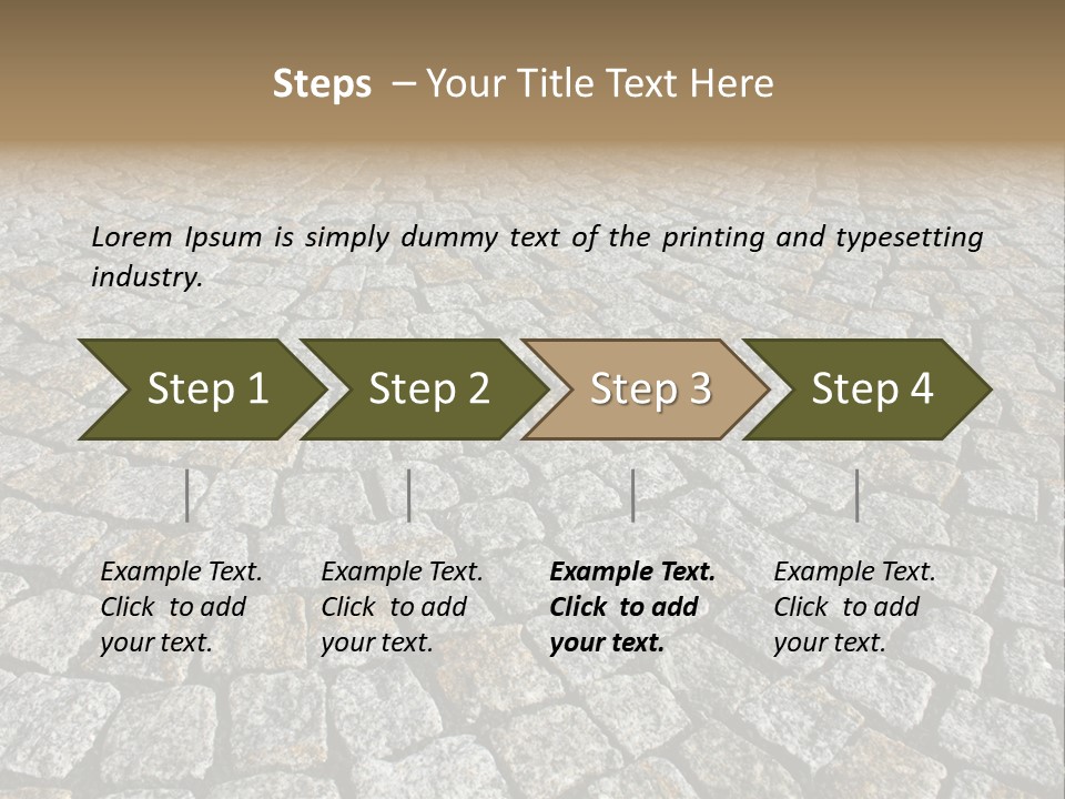 Paved Traditional Construction PowerPoint Template