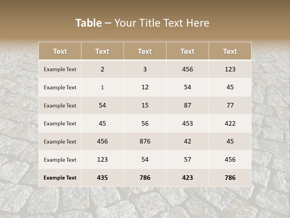 Paved Traditional Construction PowerPoint Template