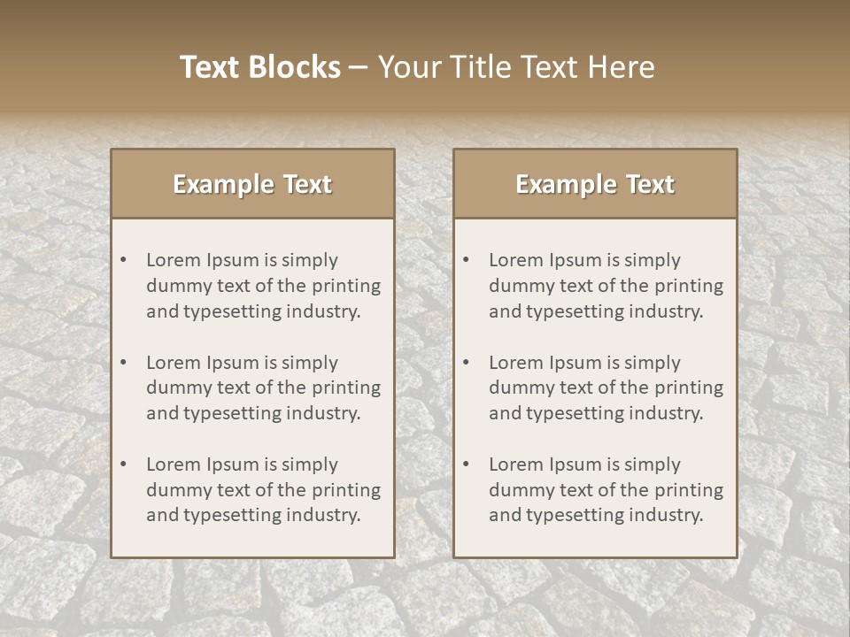 Paved Traditional Construction PowerPoint Template