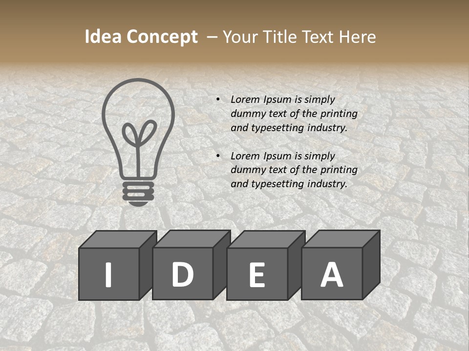 Paved Traditional Construction PowerPoint Template