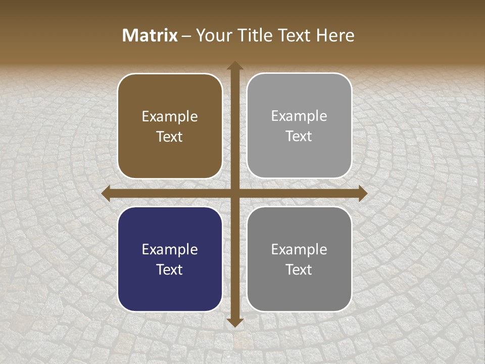 Boulevard Paved Background PowerPoint Template