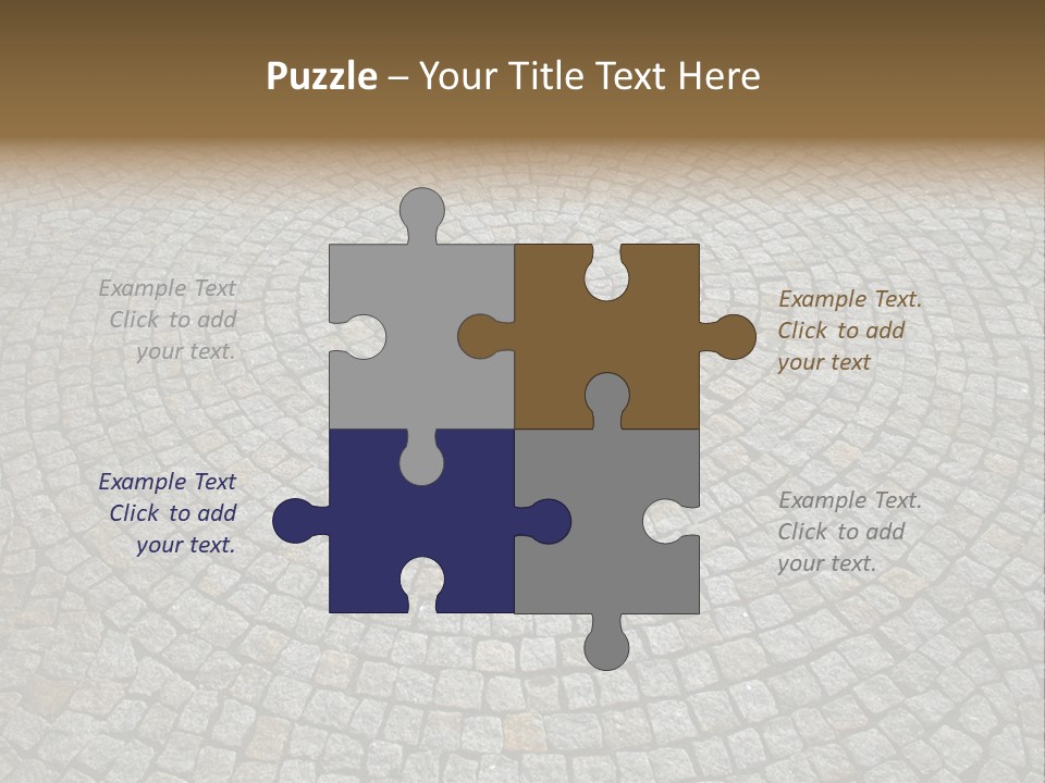 Boulevard Paved Background PowerPoint Template