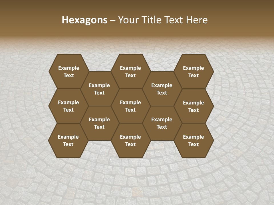 Boulevard Paved Background PowerPoint Template