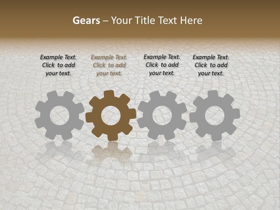 Boulevard Paved Background PowerPoint Template