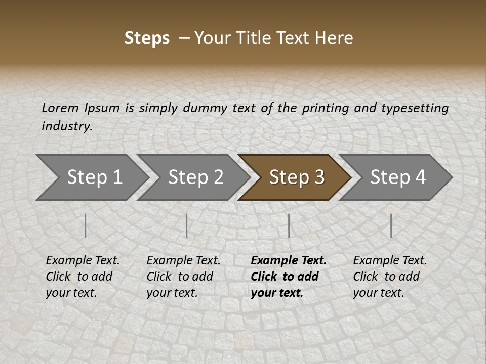 Boulevard Paved Background PowerPoint Template