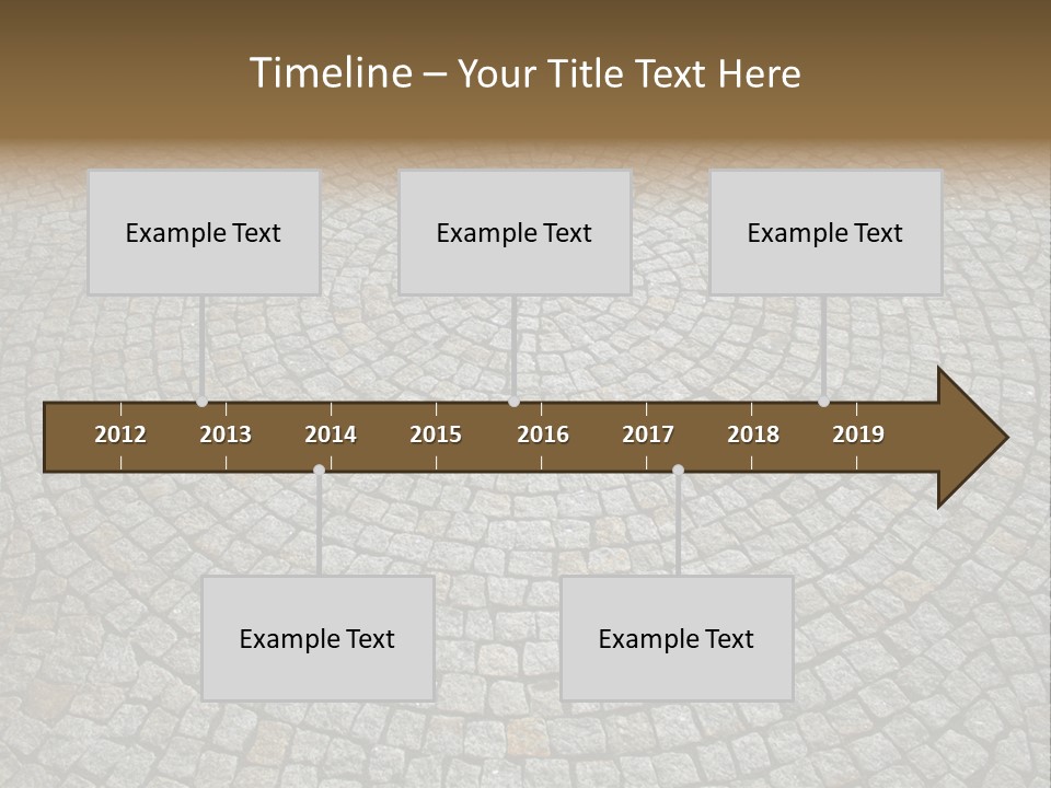 Boulevard Paved Background PowerPoint Template