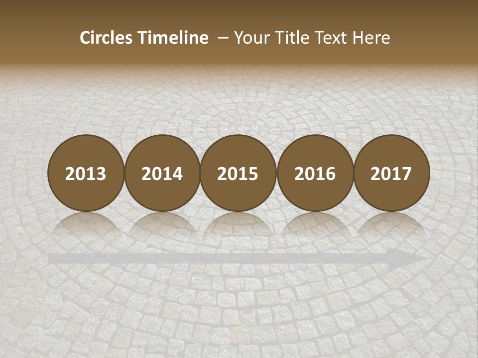 Boulevard Paved Background PowerPoint Template