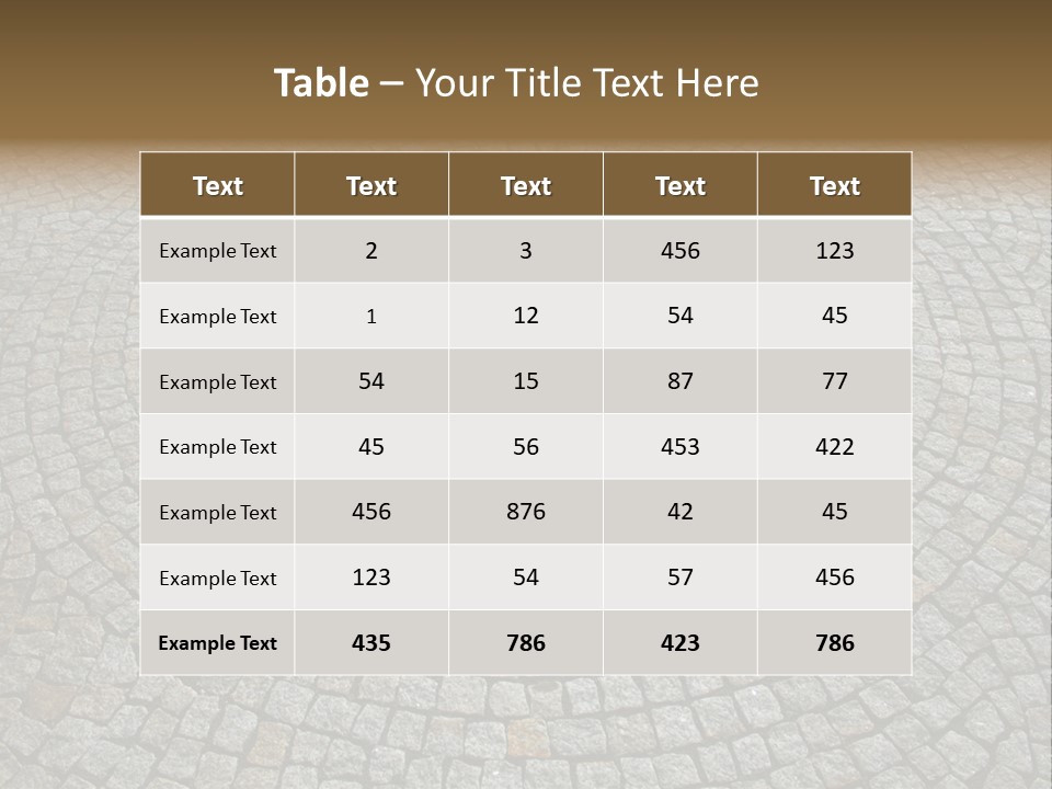Boulevard Paved Background PowerPoint Template