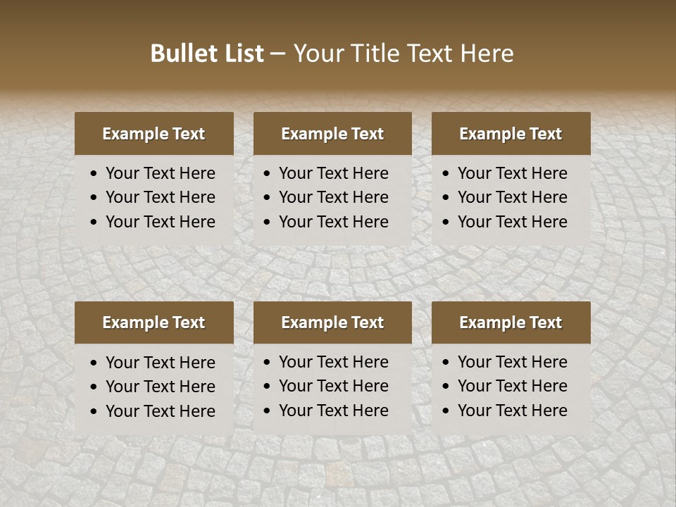 Boulevard Paved Background PowerPoint Template