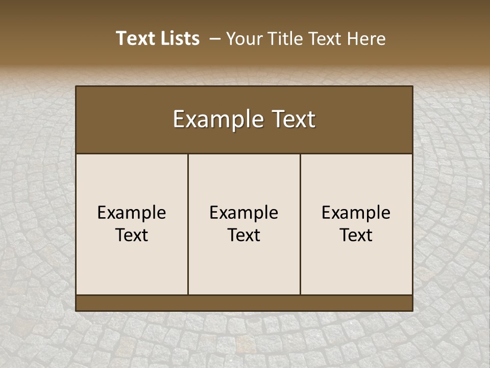Boulevard Paved Background PowerPoint Template