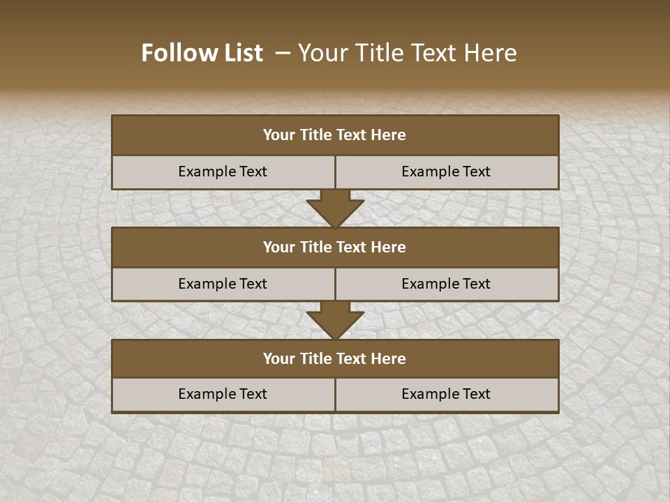 Boulevard Paved Background PowerPoint Template