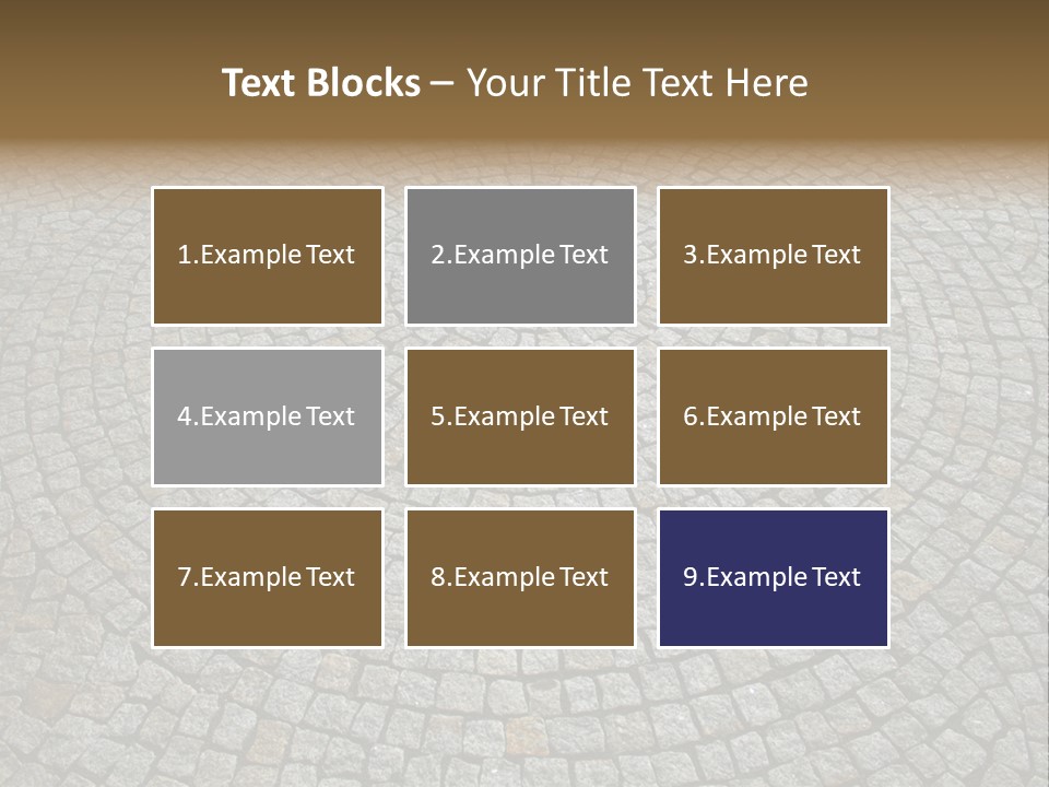 Boulevard Paved Background PowerPoint Template