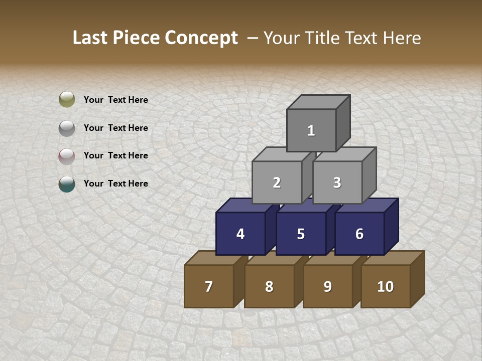 Boulevard Paved Background PowerPoint Template