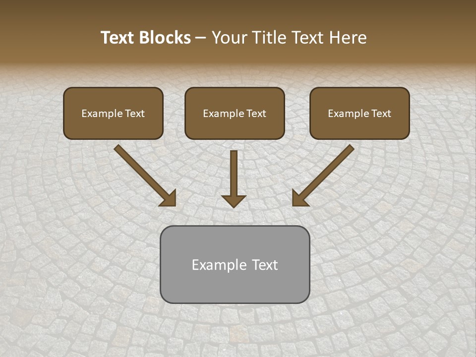 Boulevard Paved Background PowerPoint Template