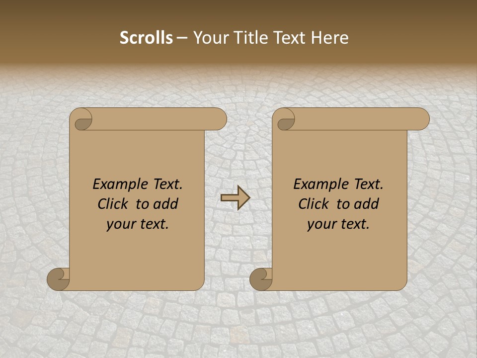 Boulevard Paved Background PowerPoint Template