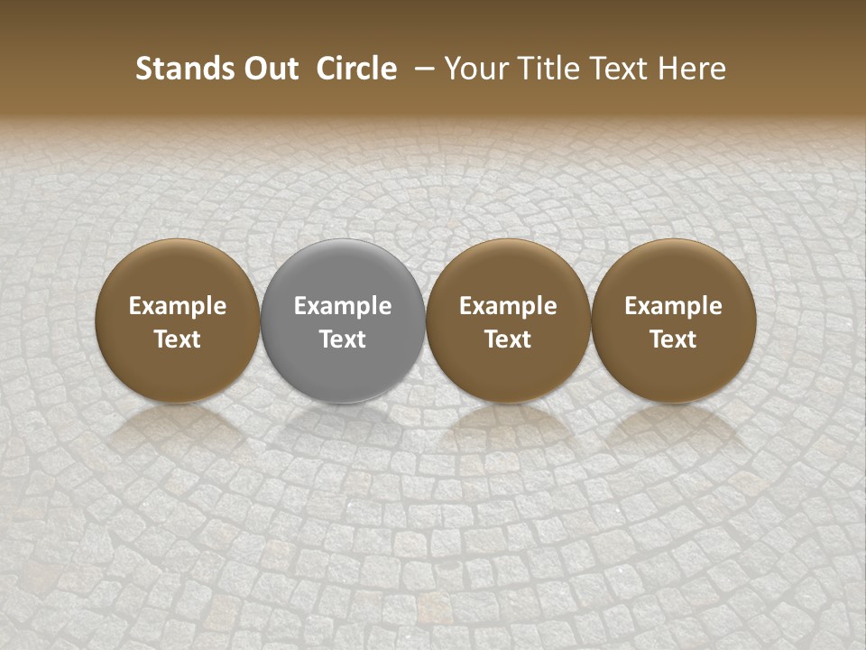 Boulevard Paved Background PowerPoint Template