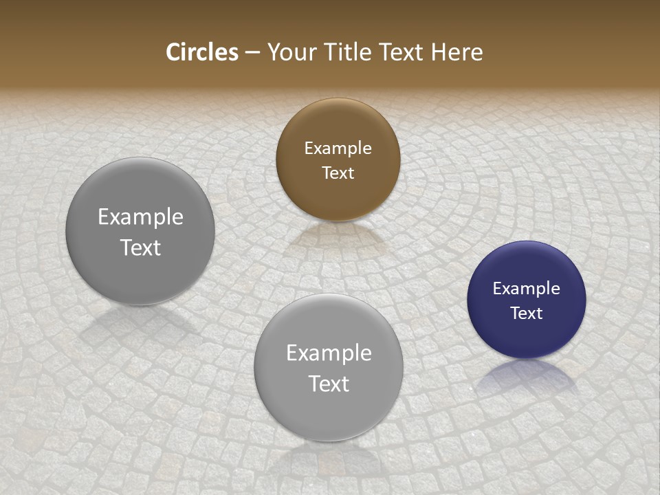 Boulevard Paved Background PowerPoint Template