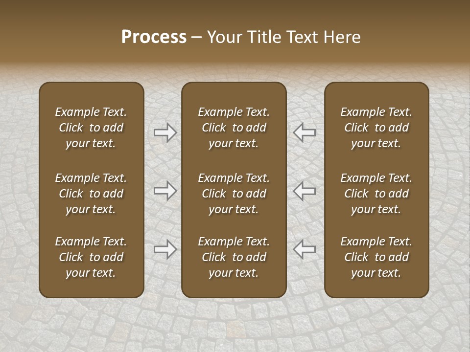 Boulevard Paved Background PowerPoint Template