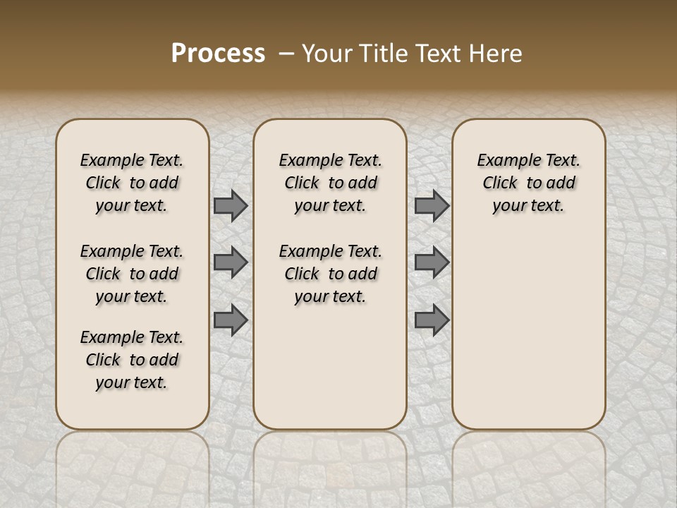 Boulevard Paved Background PowerPoint Template