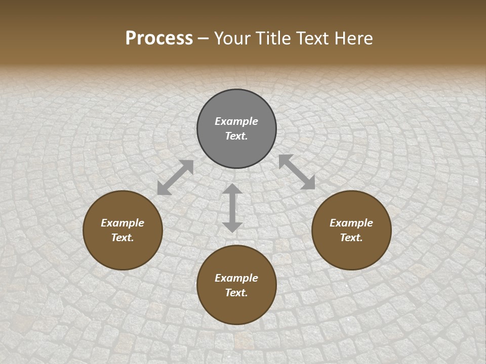 Boulevard Paved Background PowerPoint Template