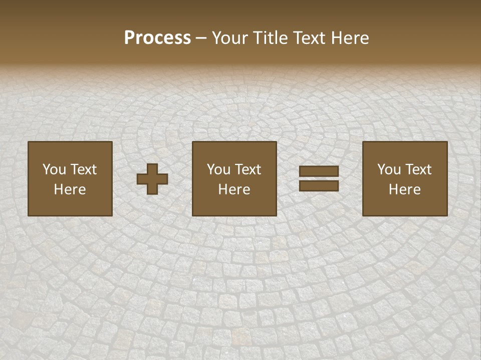 Boulevard Paved Background PowerPoint Template